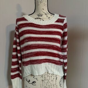 Delia’s red and white stripe sweater size medium
